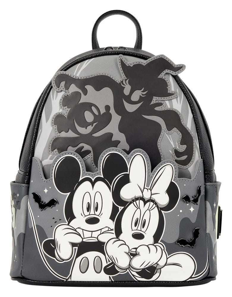 🧪 LAB | SU ORDINAZIONE Mickey & Minnie by Loungefly Mini Backpack Ghost Light Up Glow