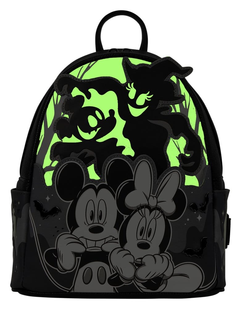 🧪 LAB | SU ORDINAZIONE Mickey & Minnie by Loungefly Mini Backpack Ghost Light Up Glow