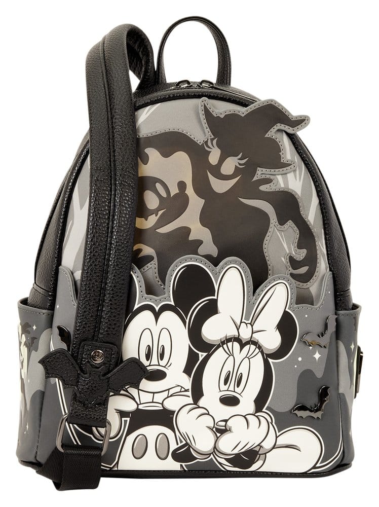 🧪 LAB | SU ORDINAZIONE Mickey & Minnie by Loungefly Mini Backpack Ghost Light Up Glow