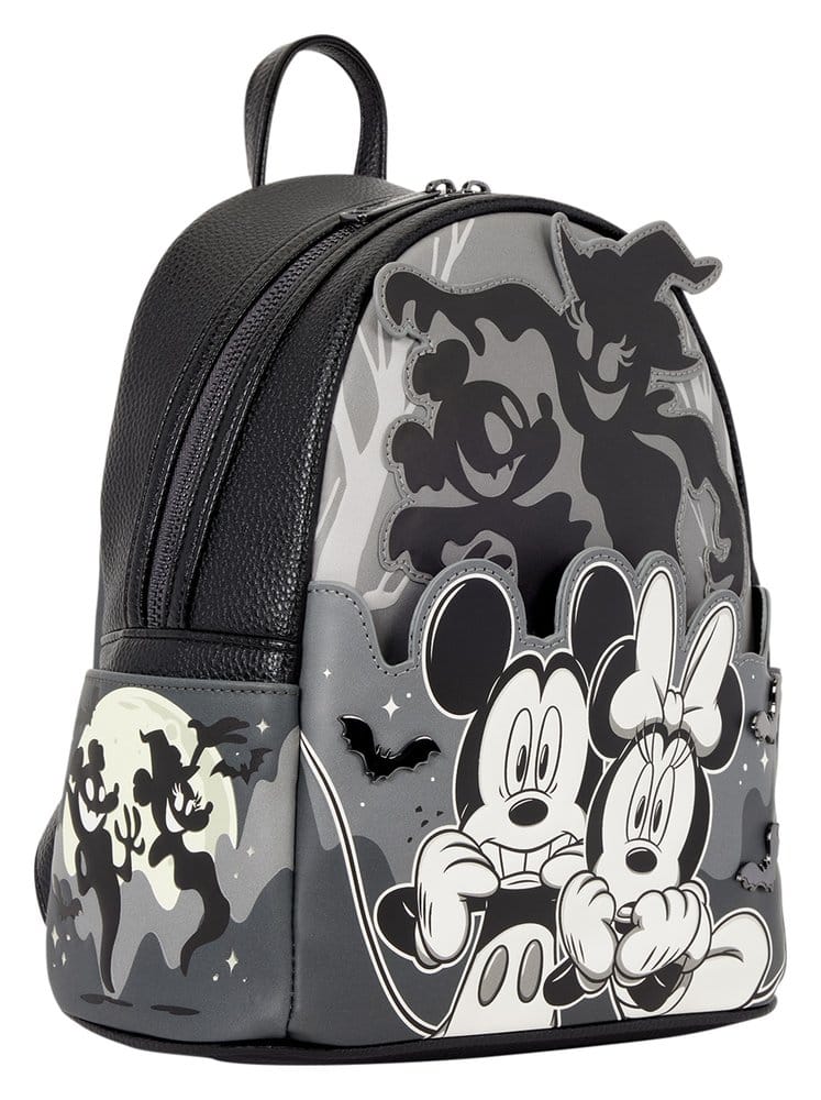 🧪 LAB | SU ORDINAZIONE Mickey & Minnie by Loungefly Mini Backpack Ghost Light Up Glow