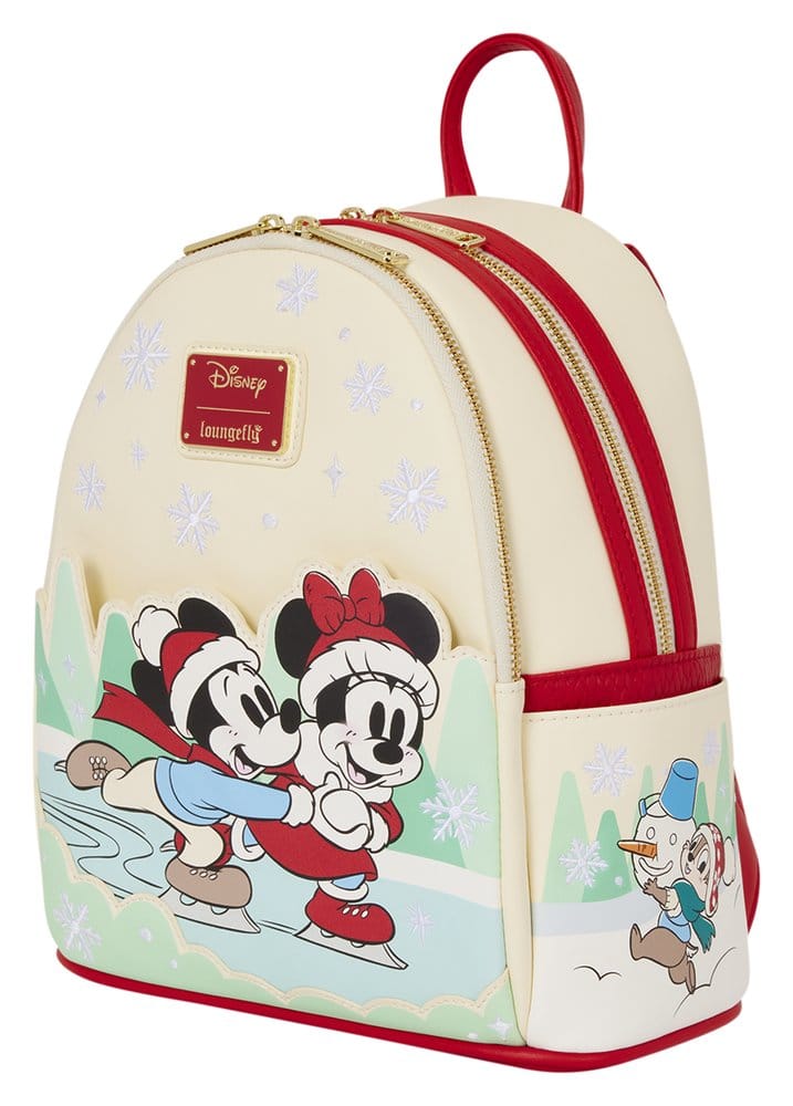 🧪 LAB | PREORDINE+ 01/2027 Mickey & Friends by Loungefly Mini Backpack with Headband Holder Ice Skating