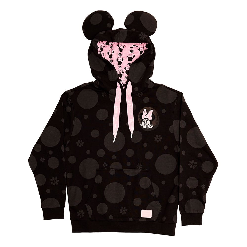 MADE TO ORDER Disney by Loungefly Hoodie Sweater Unisex Minnie Rocks the Dots Florals Size M *SPECIAL PRICE*