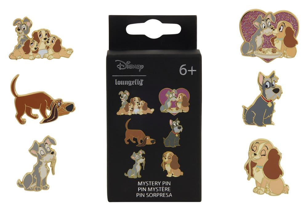 🧪 LAB | PREORDINE+ 11/2026 Disney by Loungefly Enamel Pins Lady and the Tramp Blind Display (12)