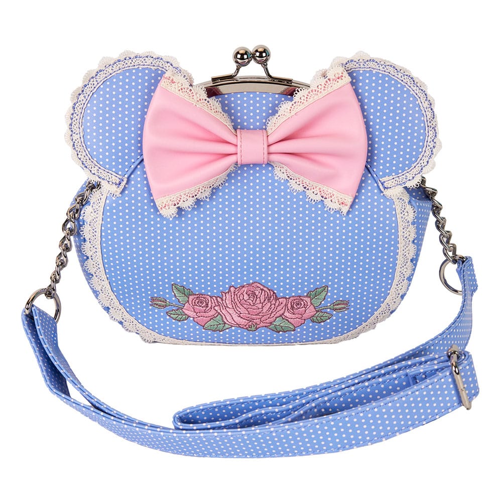 SU ORDINAZIONE Disney by Loungefly Crossbody Minnie Floral and Lace Kisslock *PREZZO SPECIALE* ESAURITO