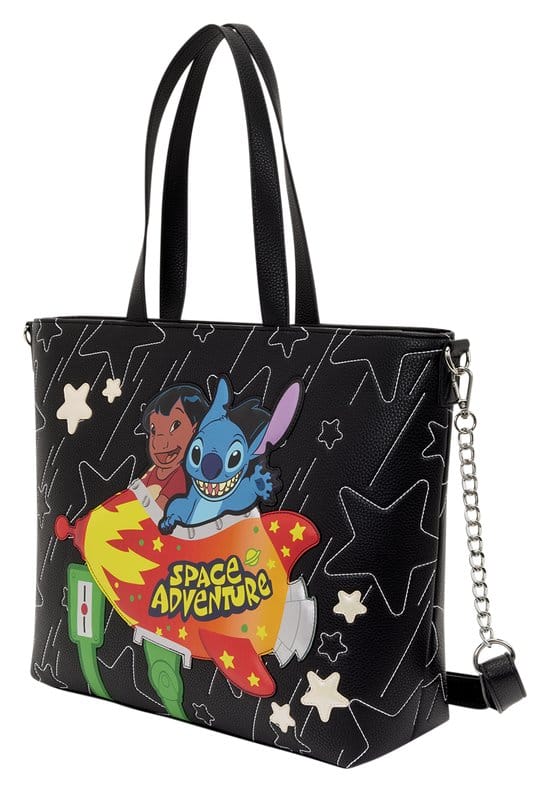 🧪 LAB | SU ORDINAZIONE Lilo & Stitch by Loungefly Canvas Tote Bag Space Adventure
