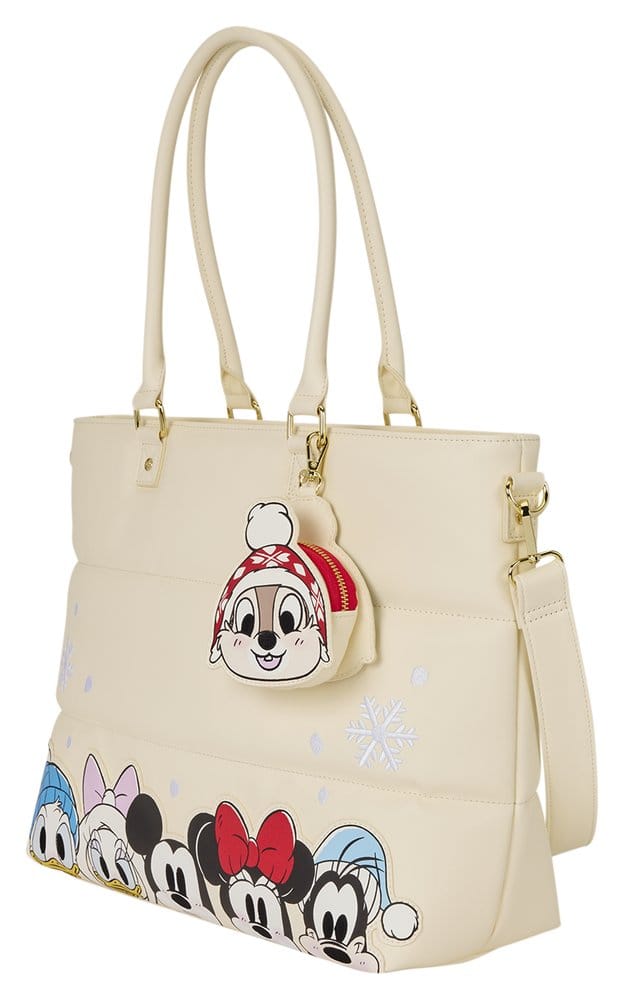 🧪 LAB | PREORDINE+ 01/2027 Mickey & Minnie by Loungefly Canvas Tote Bag Puff Quilt