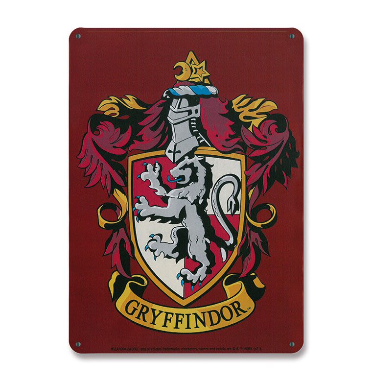 MADE TO ORDER Harry Potter Tin Sign Gryffindor 15 x 21 cm *SPECIAL PRICE* SOLD OUT