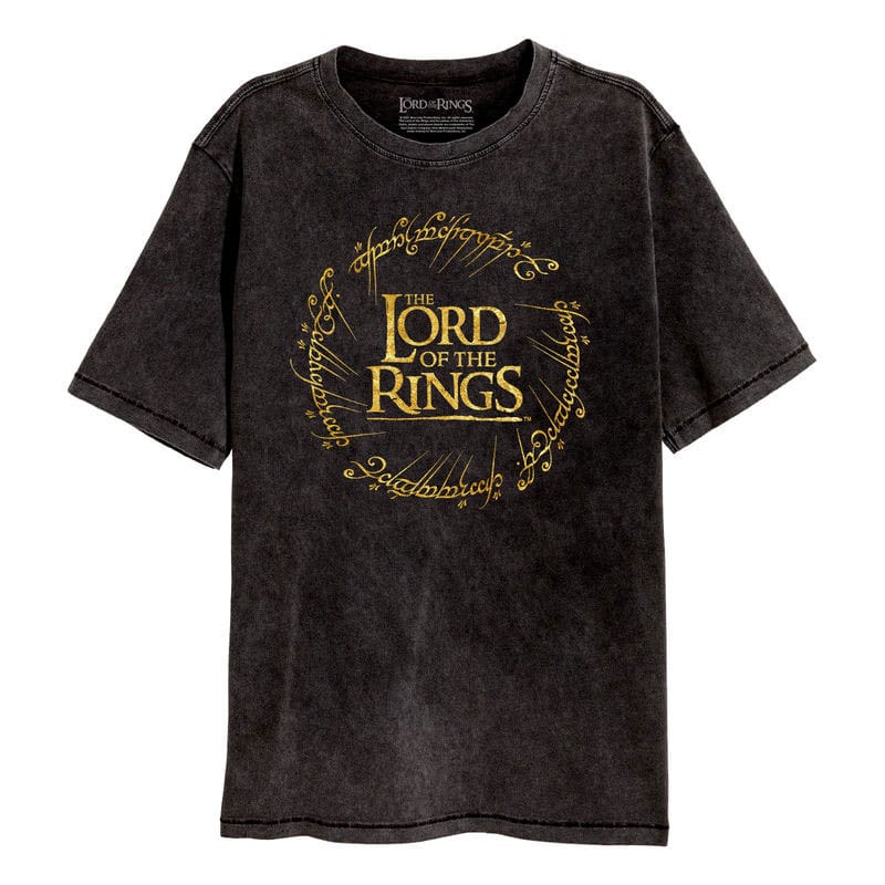 MADE TO ORDER Lord Of The Rings T-Shirt Gold Foil Logo Size XL