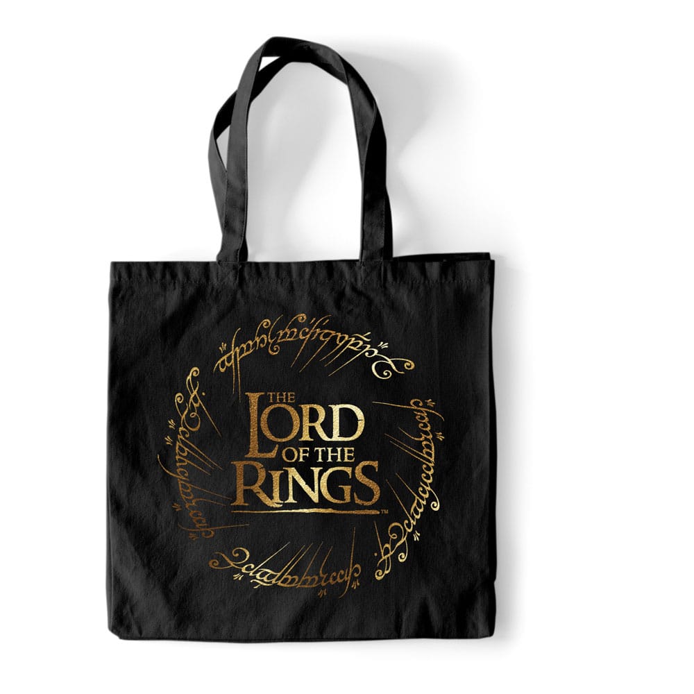 SU ORDINAZIONE Lord of The Rings Tote Bag Gold Foil