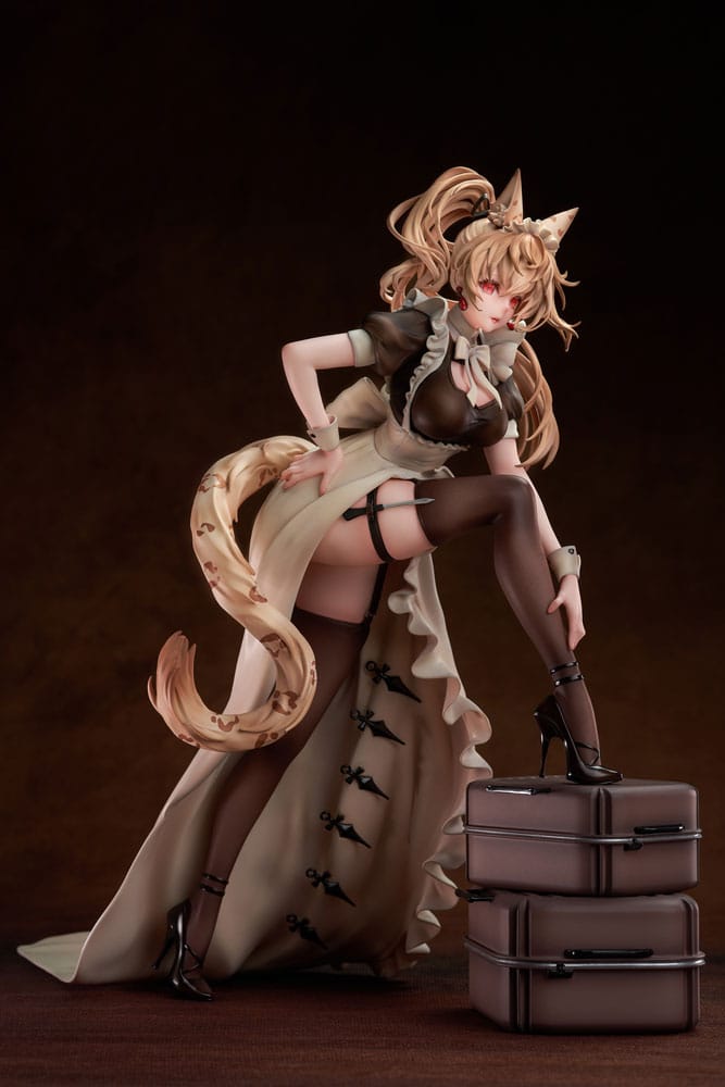 PREORDINE 06/2025 Original Character Figure 1/7 Battle Maid Different Species Leopard Cat Maria Deluxe Edition 24 cm (PREORDINE NON CANCELLABILE)