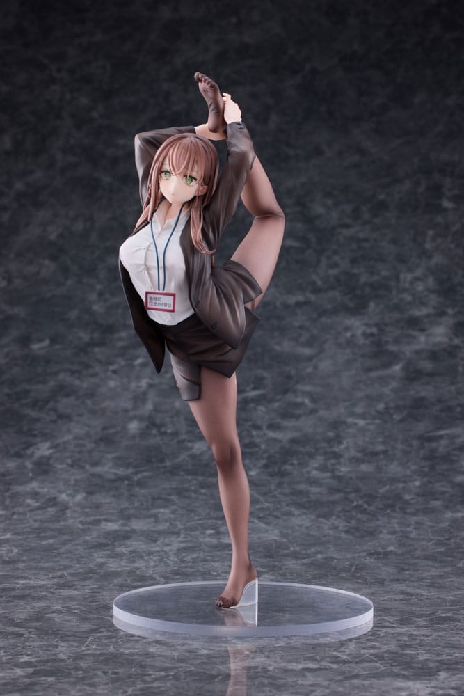 AUF BESTELLUNG gefertigte Original-Charakter-PVC-Statue 1/6 OL-chan, der nicht zur Arbeit gehen möchte, weiße Version. Deluxe-Edition 26 cm *SONDERPREIS*