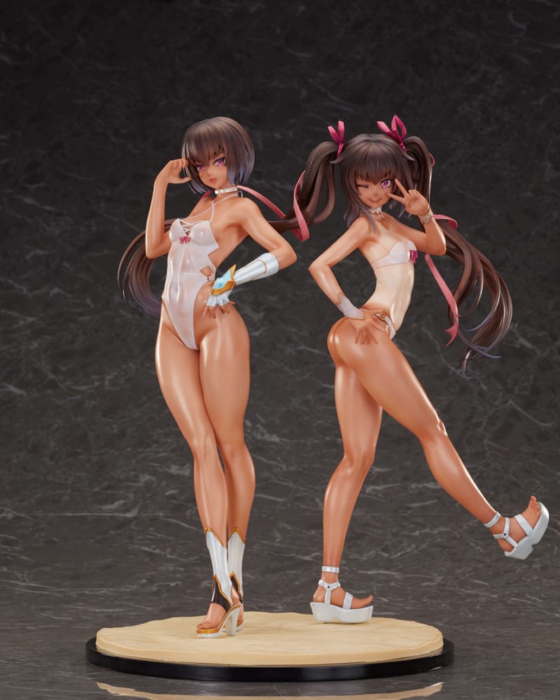 PREORDINE CHIUSO 04/2026 Taimanin RPG Set of 2 PVC Statue 1/6 Adult Yukikaze and Young Yukikaze Swimsuits Ver. 28 cm (PREORDINE NON CANCELLABILE)