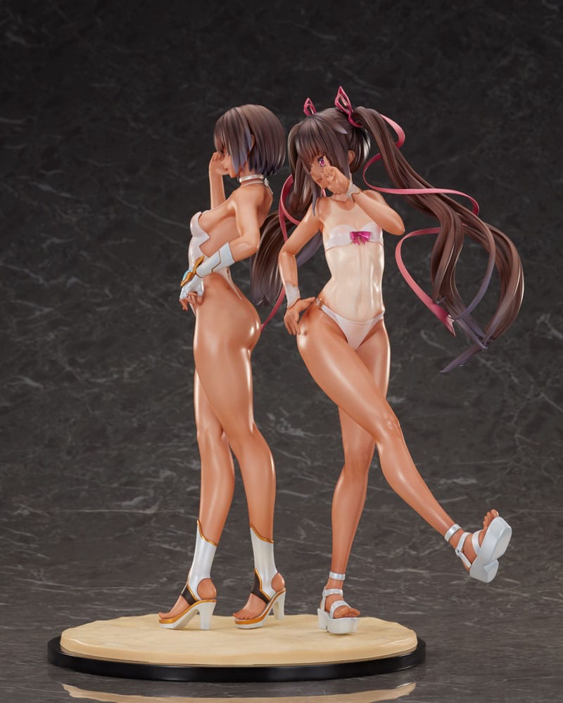 PREORDINE CHIUSO 04/2026 Taimanin RPG Set of 2 PVC Statue 1/6 Adult Yukikaze and Young Yukikaze Swimsuits Ver. 28 cm (PREORDINE NON CANCELLABILE)