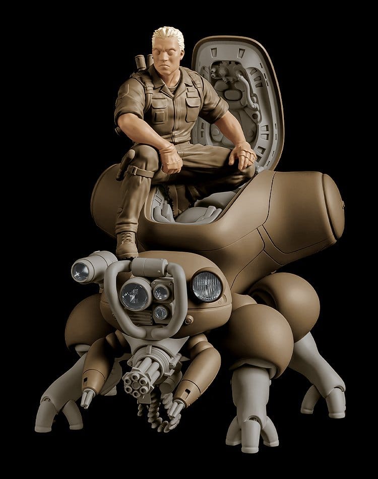 PREORDINE+ 01/2027 Ghost in the Shell PLAMAX minimum factory Plastic Model Kit Batou with Fuchikoma 8 cm