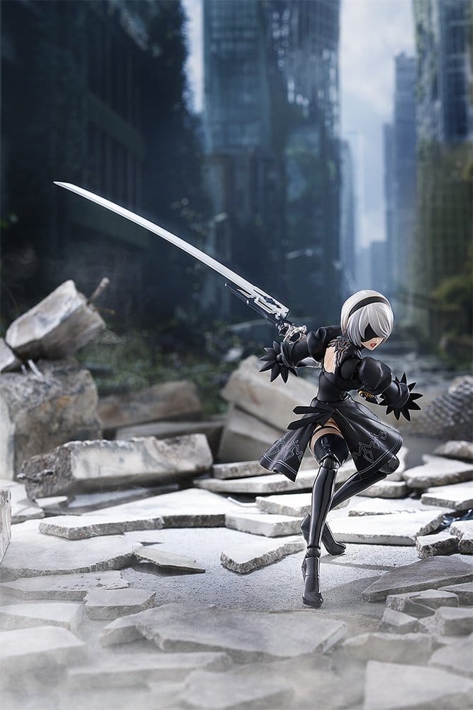 PREORDINE+ 10/2027 NieR:Automata Ver1.1a Figma Action Figure 2B (YoRHa No.2 Type B) 16 cm
