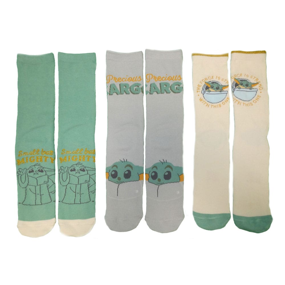 SU ORDINAZIONE Star Wars The Mandalorian Socks 3-Pack Grogu L-XL