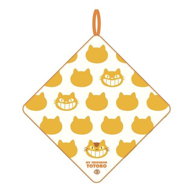 SU ORDINAZIONE My Neighbor Totoro Mini Towel Catbus Silhouette 33 x 33 cm