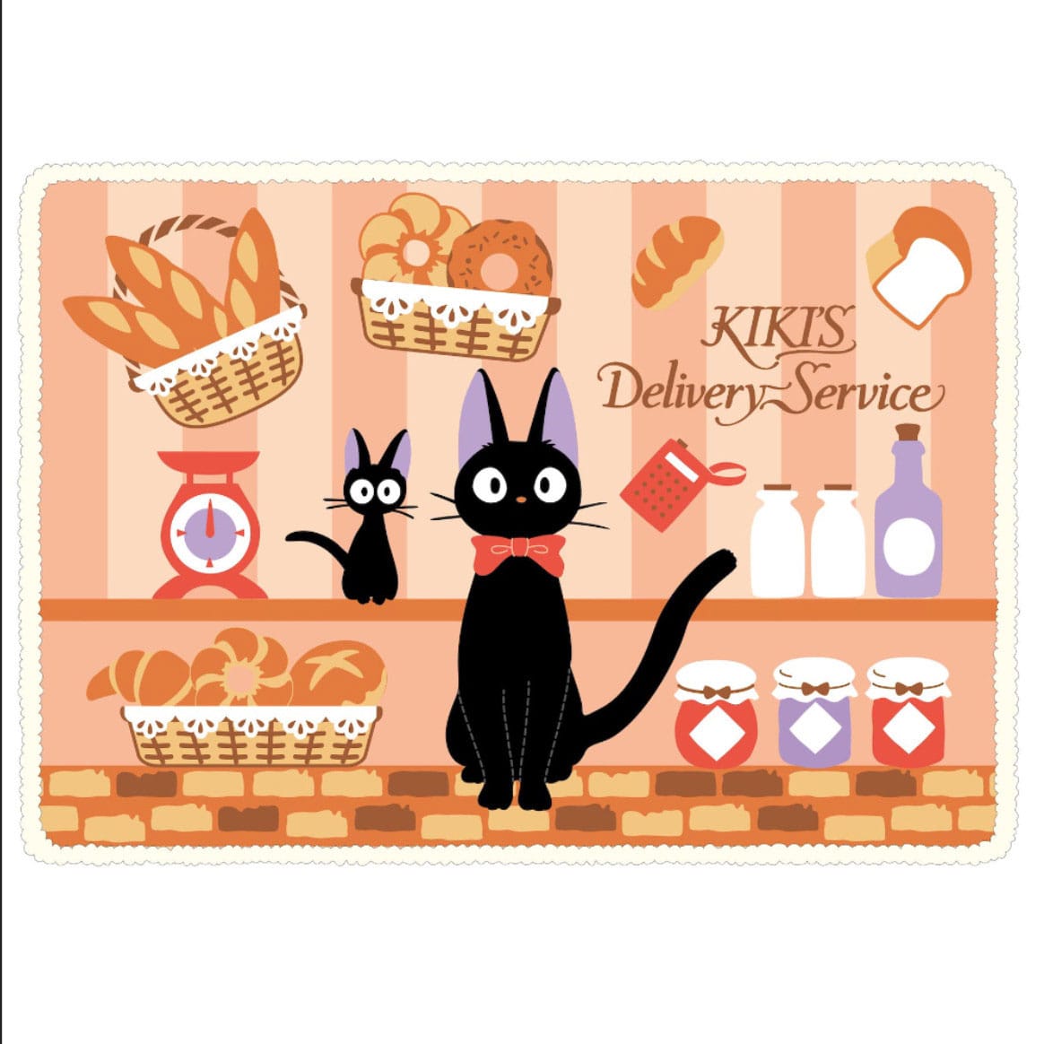 SU ORDINAZIONE Kiki's Delivery Service Fluffy plaid Jiji's Bakery 70 x 100 cm