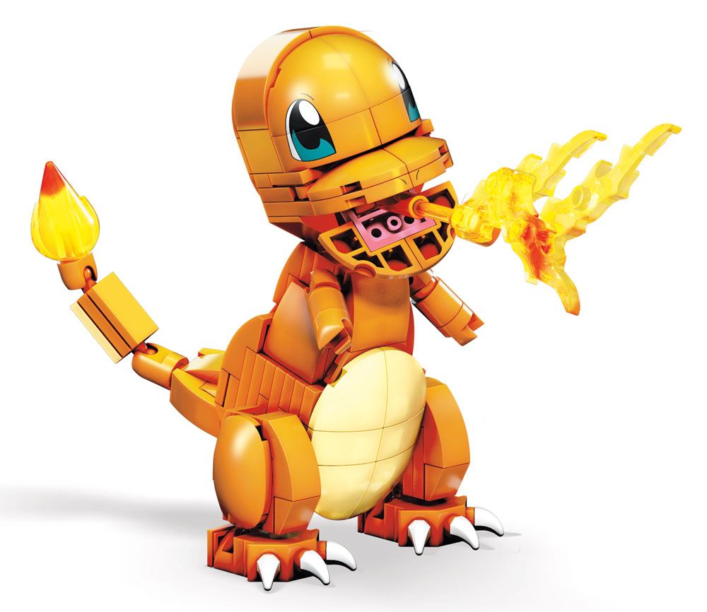 SU ORDINAZIONE Pokémon Mega Construx Wonder Builders Construction Set Charmander 10 cm