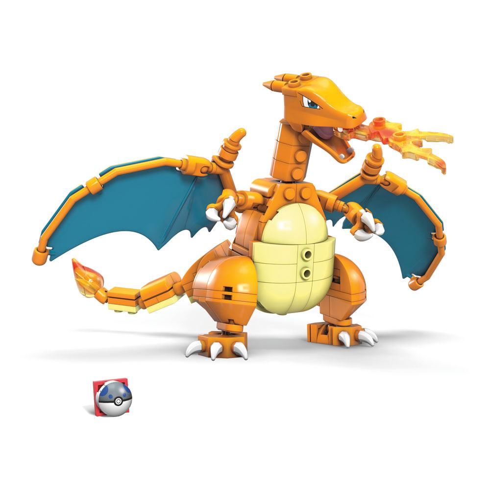 SU ORDINAZIONE Pokémon Mega Construx Wonder Builders Construction Set Charizard 10 cm