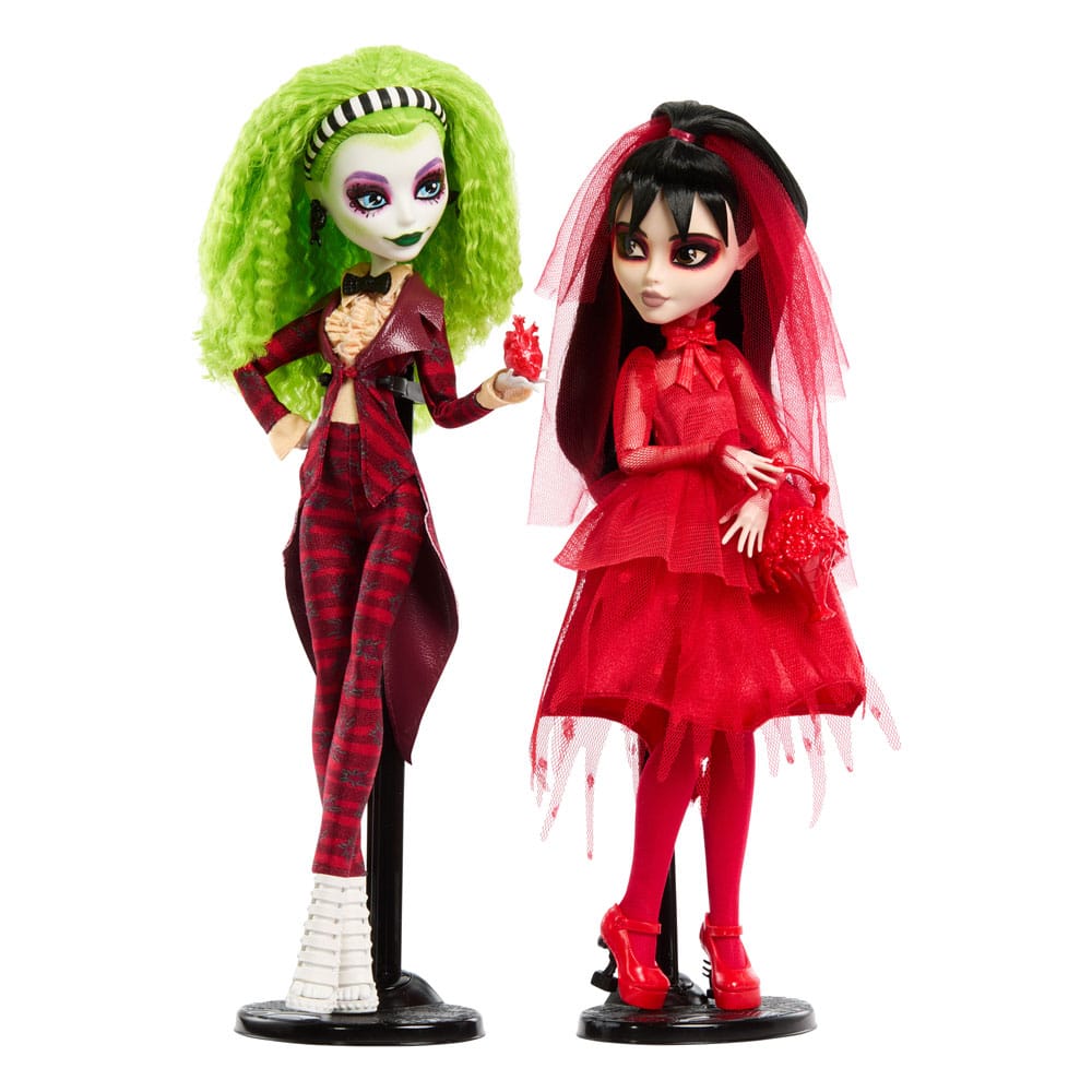 SU ORDINAZIONE Beetlejuice Beetlejuice Monster High Skullector Doll 2-Pack Betelgeuse & Lydia 25 cm *PREZZO SPECIALE* ESAURITO