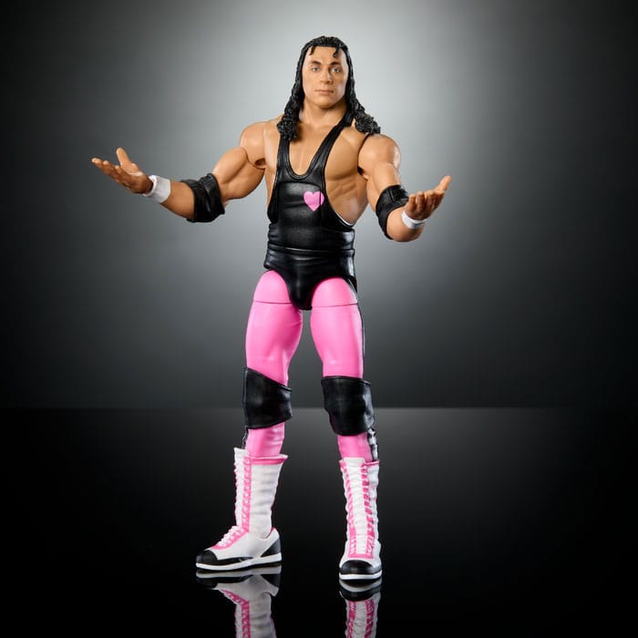SU ORDINAZIONE WWE WrestleMania Elite Collection Action Figure Bret "Hit Man" Hart 15 cm