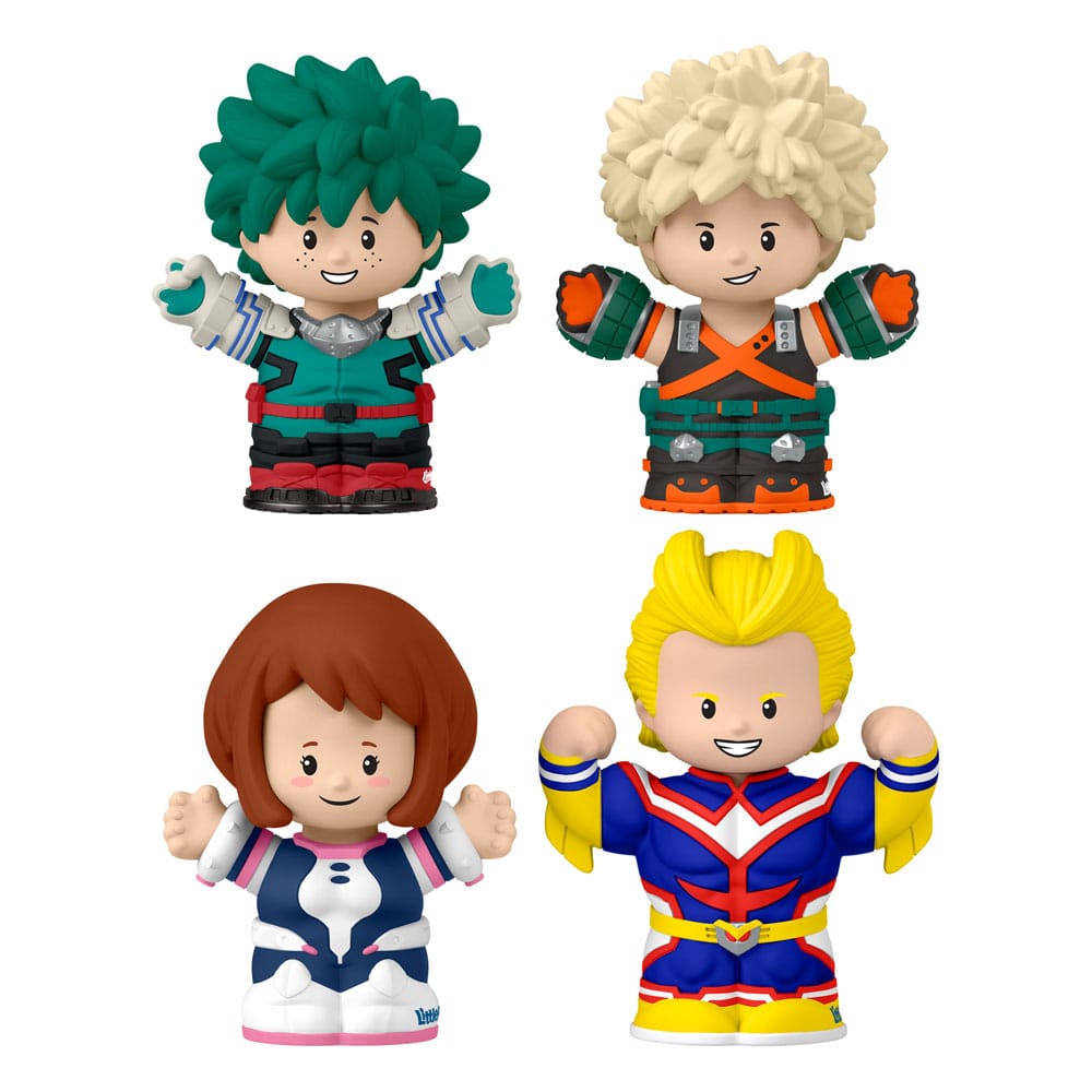 AUF BESTELLUNG My Hero Academia Fisher-Price Little People Sammler-Minifiguren 4er-Pack 7 cm