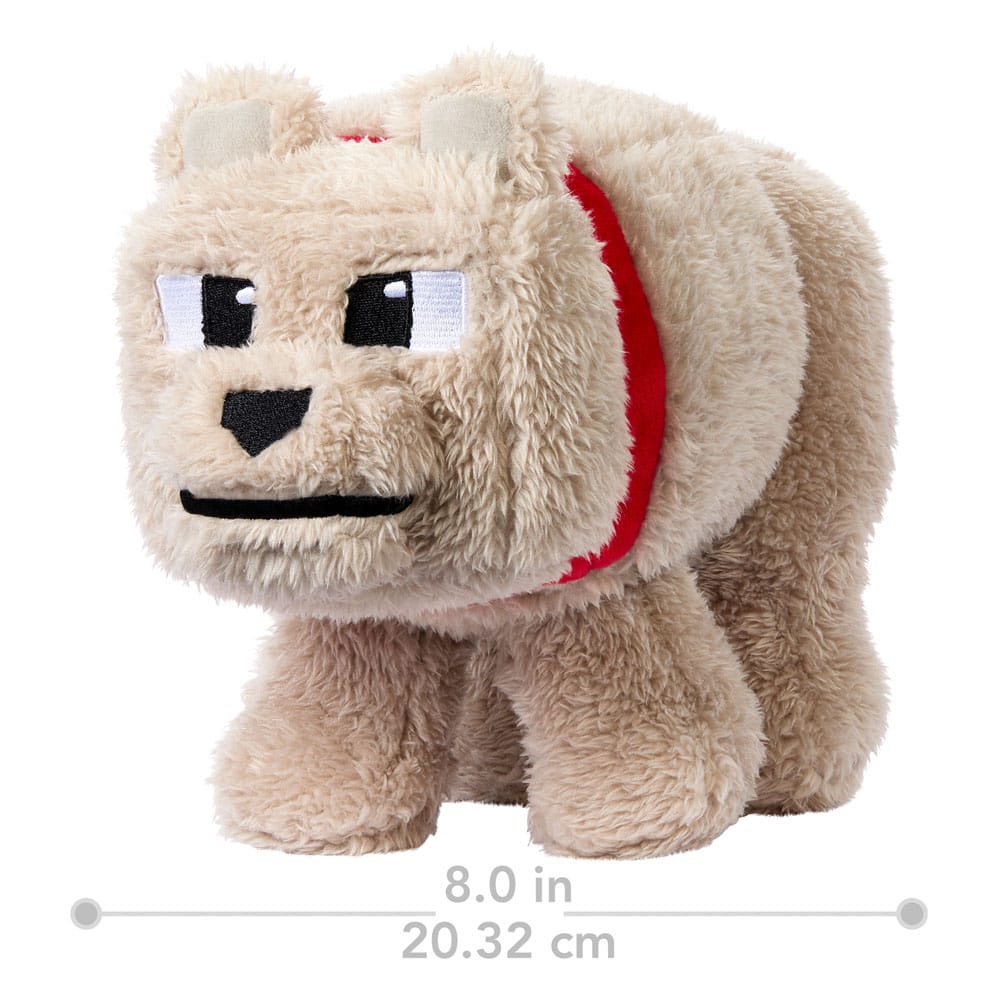 🧪 LAB | SU ORDINAZIONE A Minecraft Movie Plush Figure Dennis the Wolf 20 cm