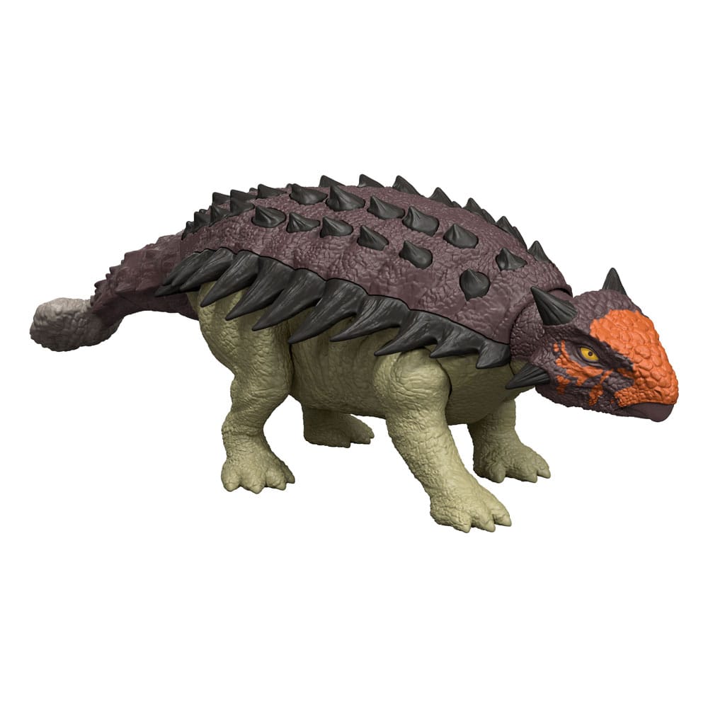 SU ORDINAZIONE Jurassic World Rebirth Action Figure with Sound Wild Roar Ankylosaurus 7 cm