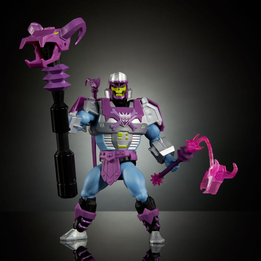 🧪 LAB | SU ORDINAZIONE Masters of the Universe x Transformers Action Figure Megatron Armor Skeletor heo European Exclusive 14 cm