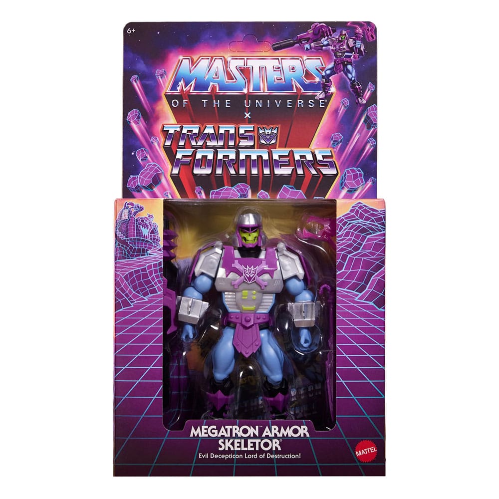 🧪 LAB | SU ORDINAZIONE Masters of the Universe x Transformers Action Figure Megatron Armor Skeletor heo European Exclusive 14 cm