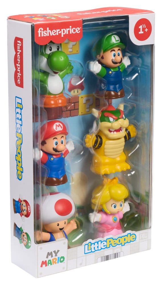 🧪 LAB | SU ORDINAZIONE My Mario Little People Collector Mini Figure 6-Pack 7 cm