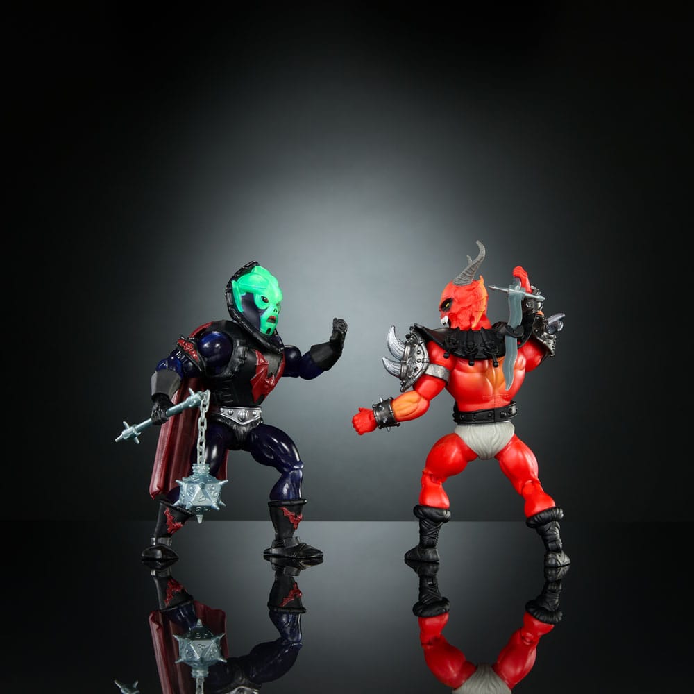 🧪 LAB | SU ORDINAZIONE Masters of the Universe x Stranger Things Origins Action Figure 2-Pack Hordak & Hellfire-Man 14 cm