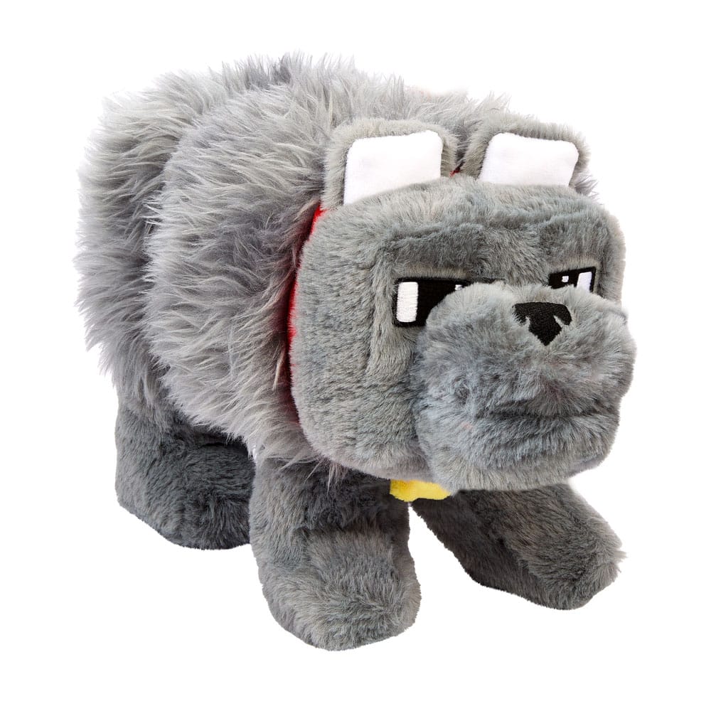 🧪 LAB | SU ORDINAZIONE A Minecraft Movie Plush Figure Dennis the Wolf 20 cm