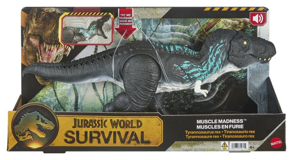 🧪 LAB | SU ORDINAZIONE Jurassic World: Survival Action Figure Muscle Madness Tyrannosaurus Rex 56 cm