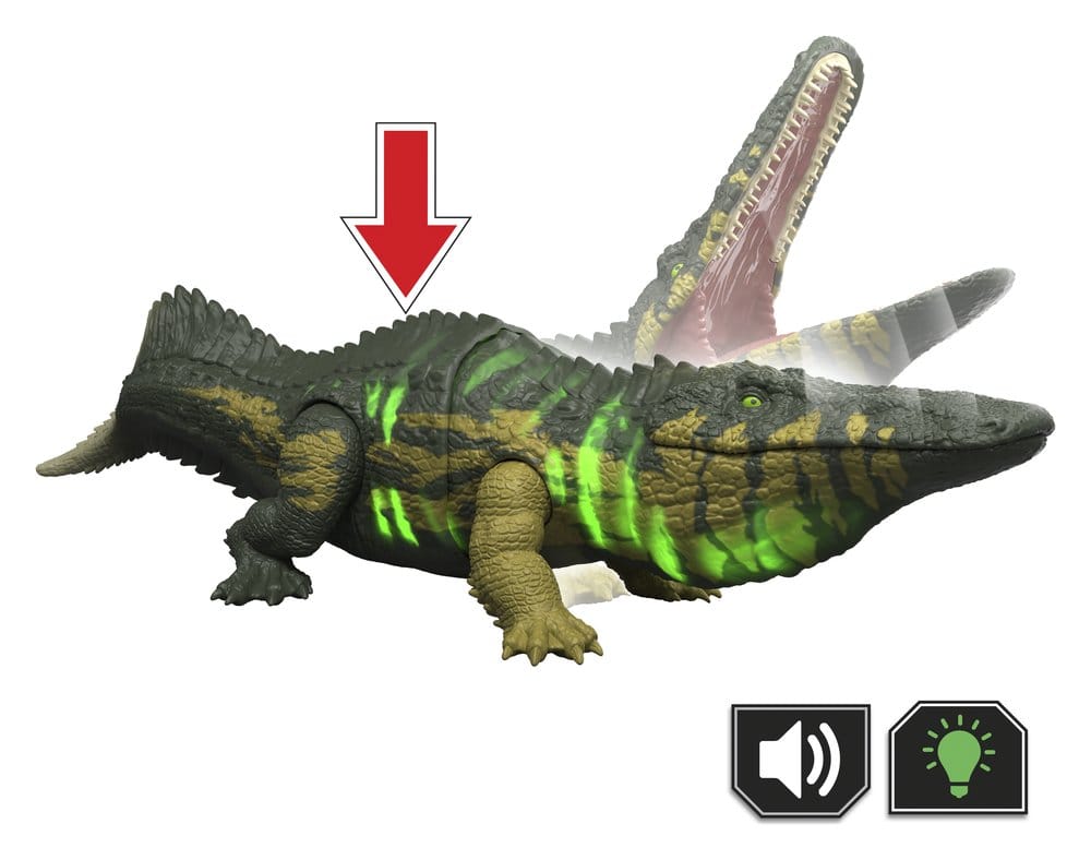 🧪 LAB | SU ORDINAZIONE Jurassic World: Survival Action Figure Wild Roar Stomatosuchus 37 cm