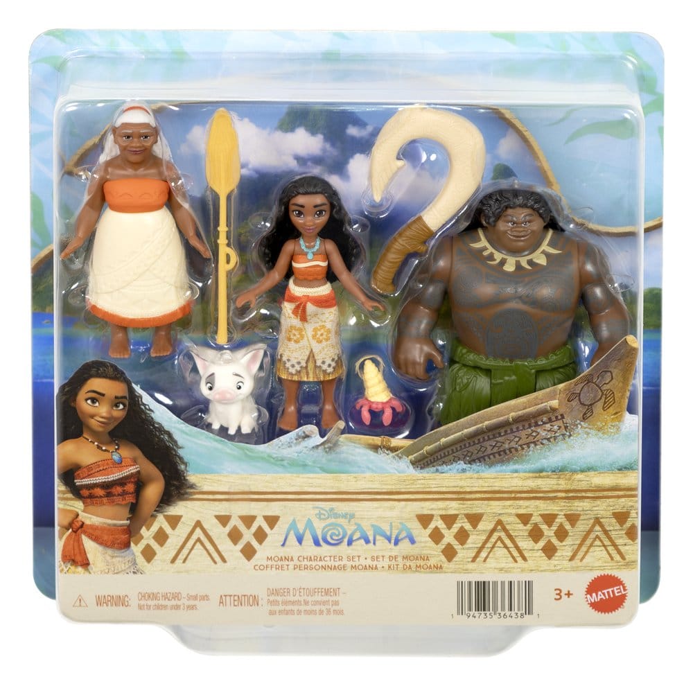 🧪 LAB | SU ORDINAZIONE Vaiana Action Figure 3-Pack Character Set 9 cm
