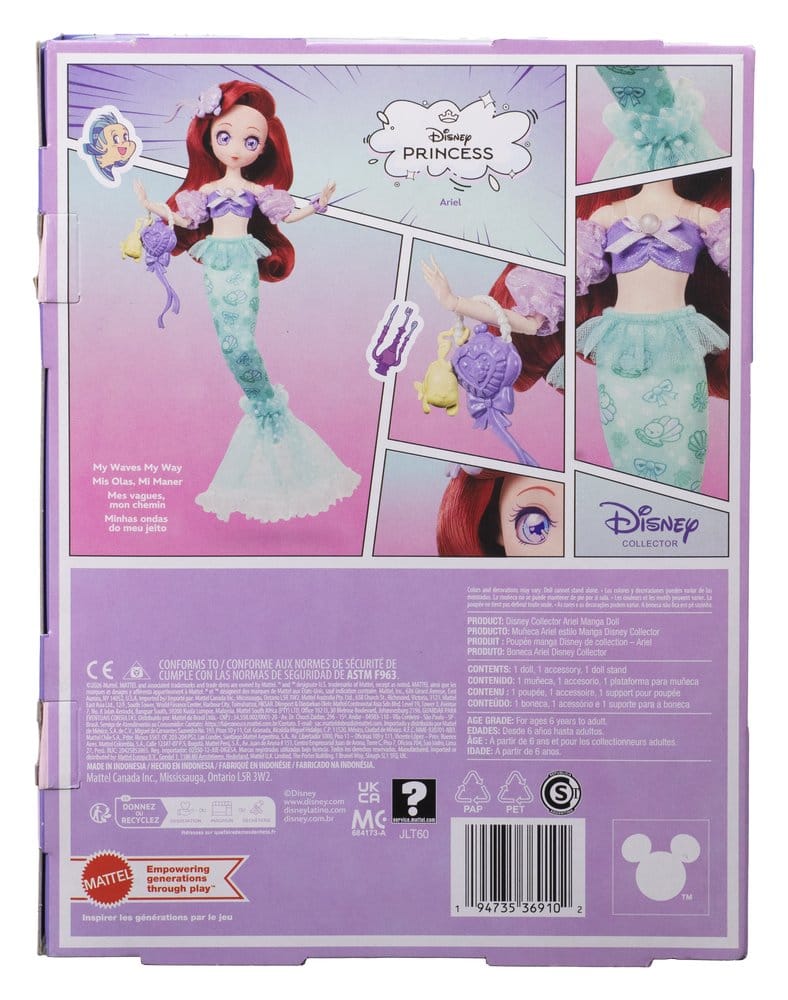 🧪 LAB | SU ORDINAZIONE Disney Princess Doll Manga Ariel 22 cm