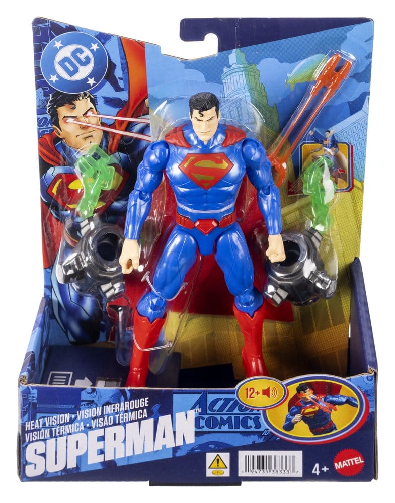 🧪 LAB | SU ORDINAZIONE DC Premier Action Figure with Sound & Light Heat Vision Superman 16 cm