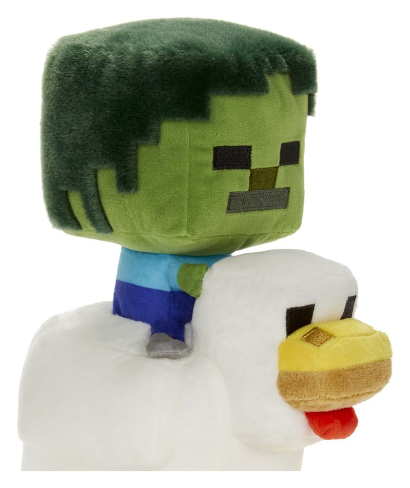 🧪 LAB | SU ORDINAZIONE Minecraft Deluxe Plush Figure Chicken Jockey 20 cm