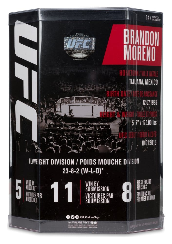 🧪 LAB | SU ORDINAZIONE UFC Posed PVC Statue Brandon Moreno 16 cm
