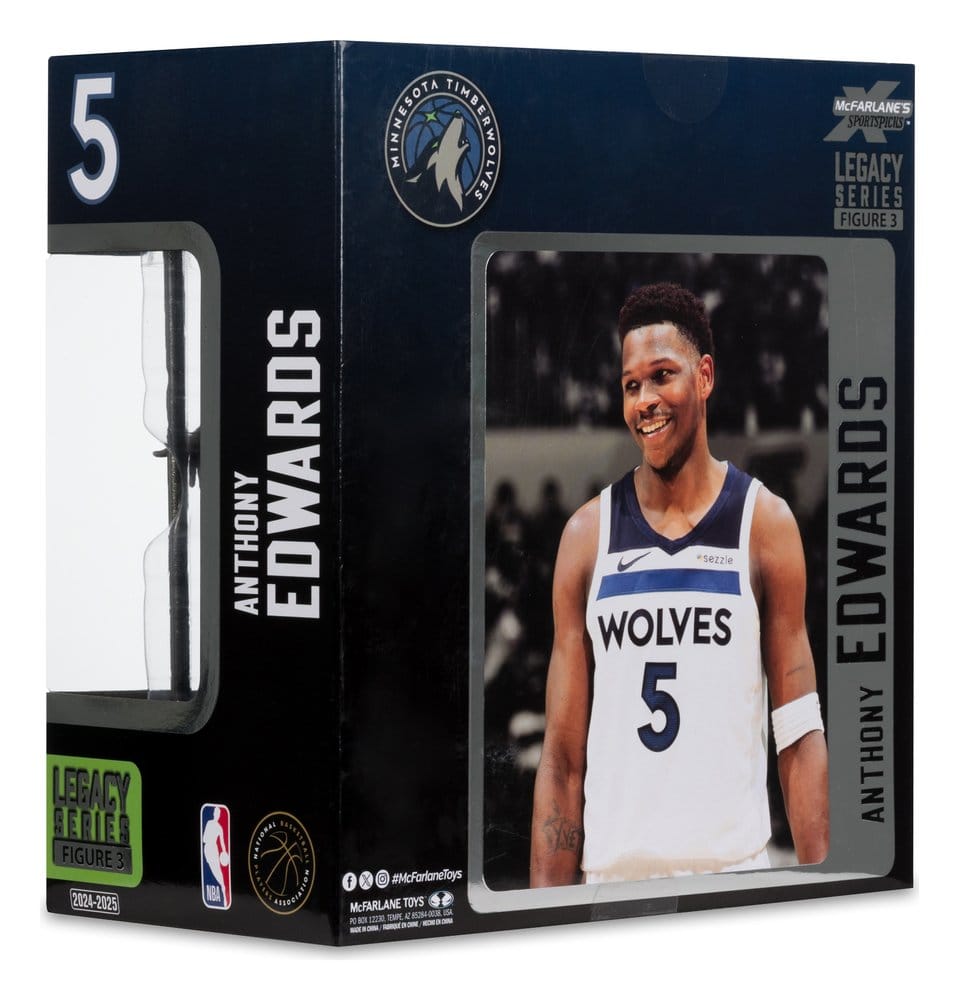 🧪 LAB | SU ORDINAZIONE NBA McFarlane's SportsPicks Action Figure Anthony Edwards (Minnesota Timberwolves) 21 cm