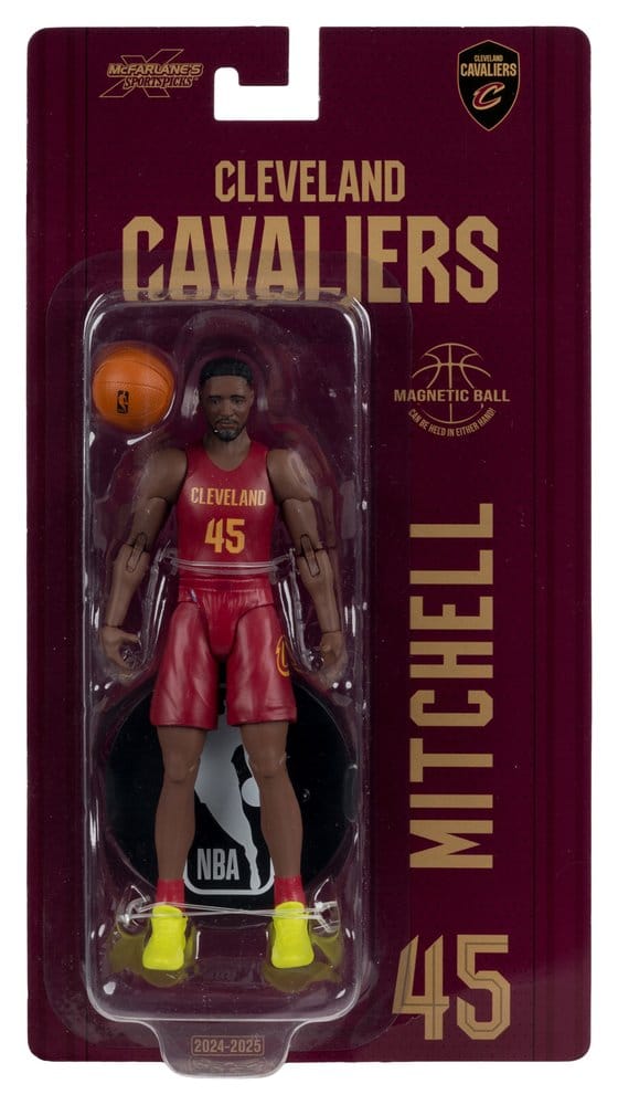 🧪 LAB | SU ORDINAZIONE NBA SportsPicks Action Figure Donovan Mitchell (Cleveland Cavaliers) 15 cm