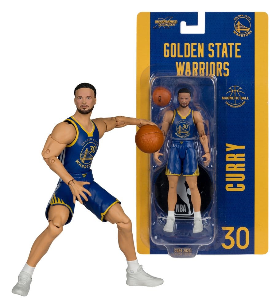 🧪 LAB | SU ORDINAZIONE NBA SportsPicks Action Figure Stephen Curry (Golden State Warriors) 15 cm