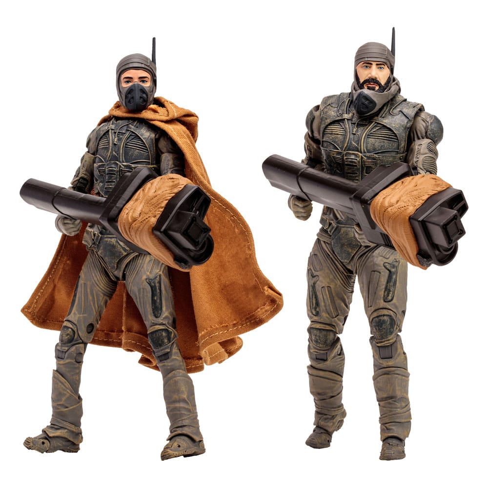 AUF BESTELLUNG HERGESTELLT Dune: Teil Zwei Actionfigur 2er-Pack Stilgar & Shishakli (Gold Label) 18 cm *SONDERPREIS*
