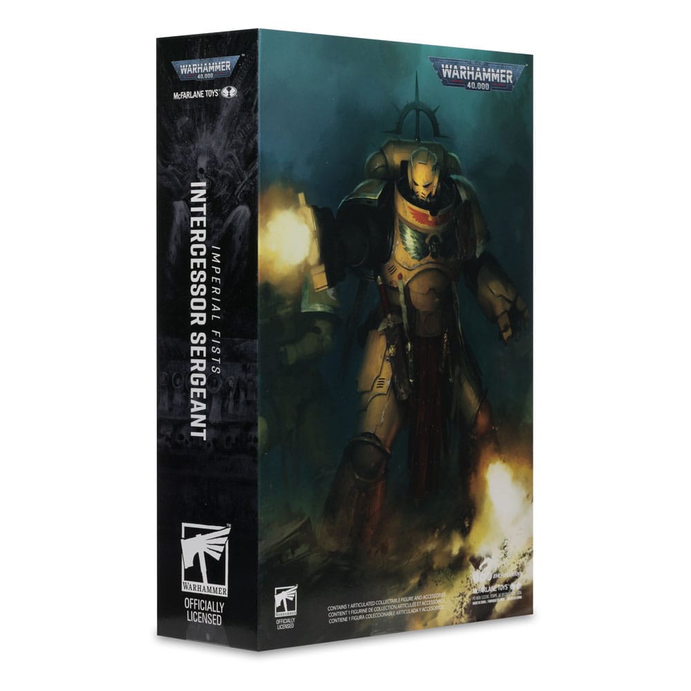 🧪 LAB | SU ORDINAZIONE Warhammer 40,000 Action Figure Intercessor Sergeant (Imperial Fist) (Gold Label) 18 cm