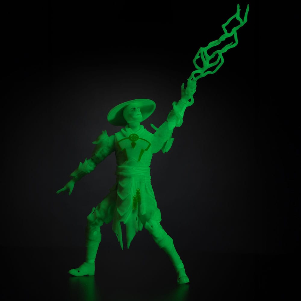 🧪 LAB | SU ORDINAZIONE Mortal Kombat Action Figure Glow in the Dark Edition Raiden (Gold Label) 18 cm