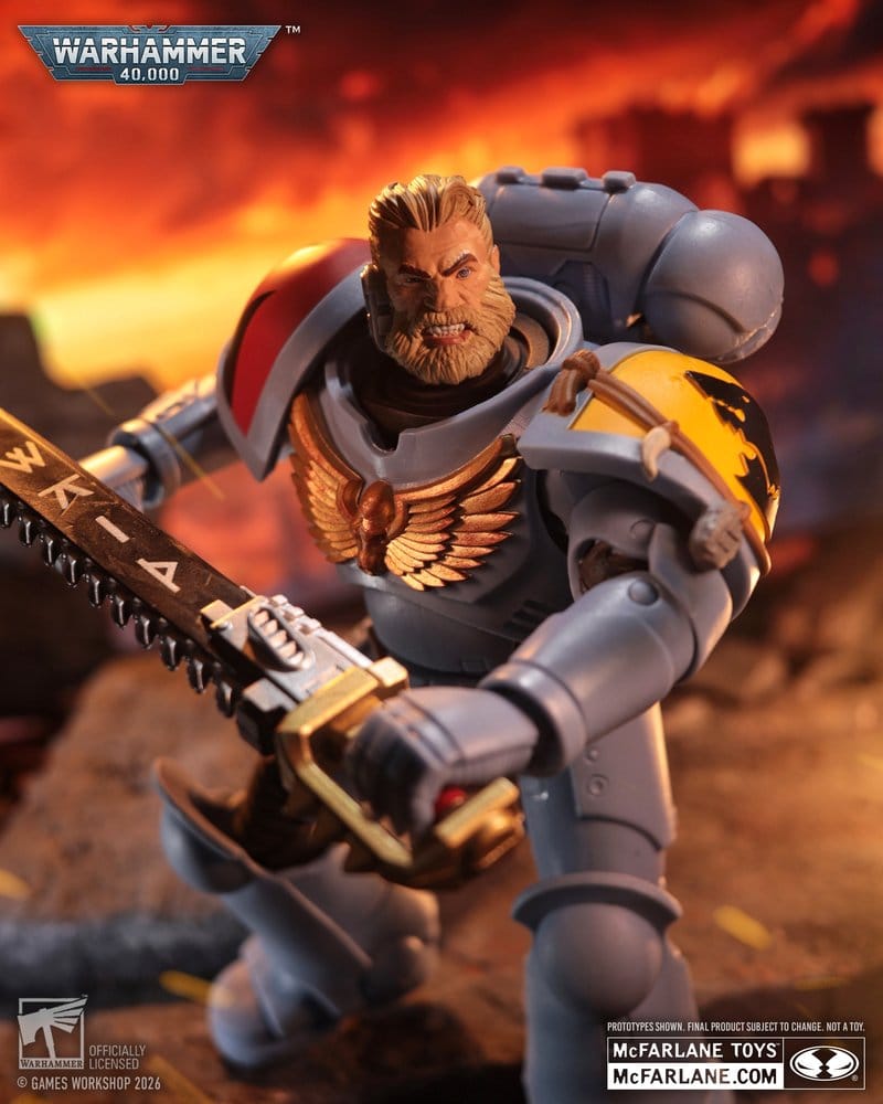 🧪 LAB | SU ORDINAZIONE Warhammer 40,000 Action Figure Grey Hunter (Space Wolves) 18 cm