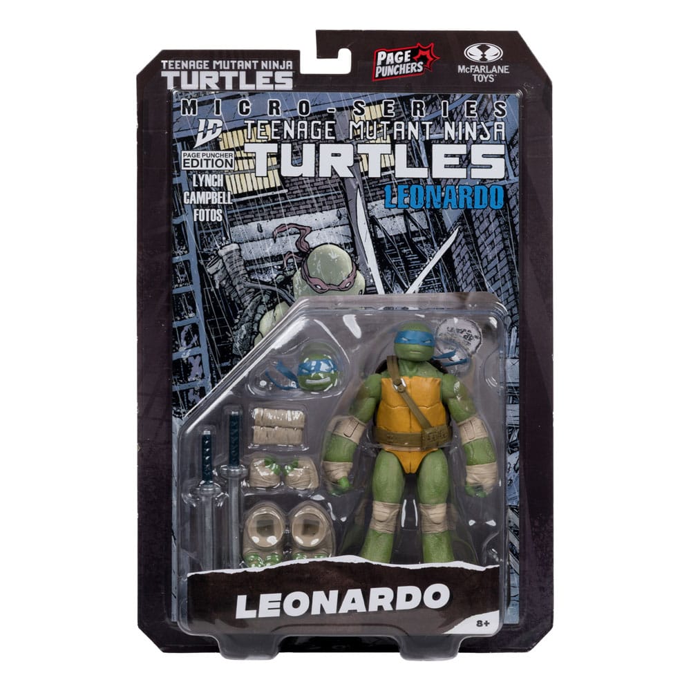 🧪 LAB | SU ORDINAZIONE Teenage Mutant Ninja Turtles Page Punchers Action Figure Leonardo 13 cm