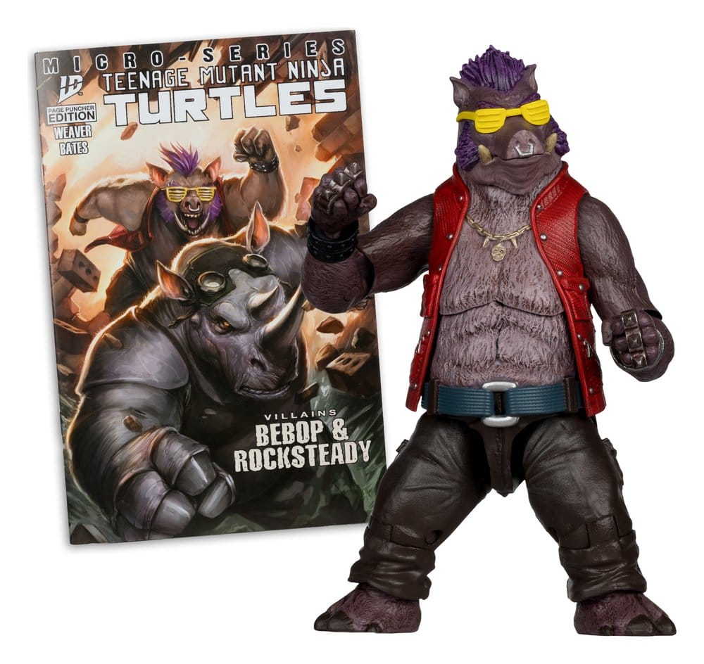 🧪 LAB | SU ORDINAZIONE Teenage Mutant Ninja Turtles Page Punchers Action Figure Bebop 16 cm
